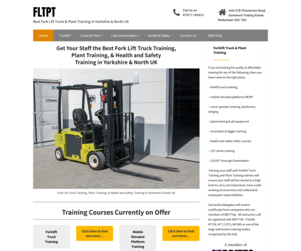 Forklift training services in Yorkshire and North UK.