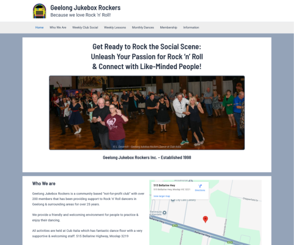 Enjoy dancing at Geelong Jukebox Rockers events.