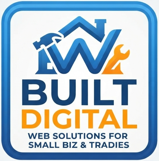 Built Digital logo: web solutions for small biz and tradies.